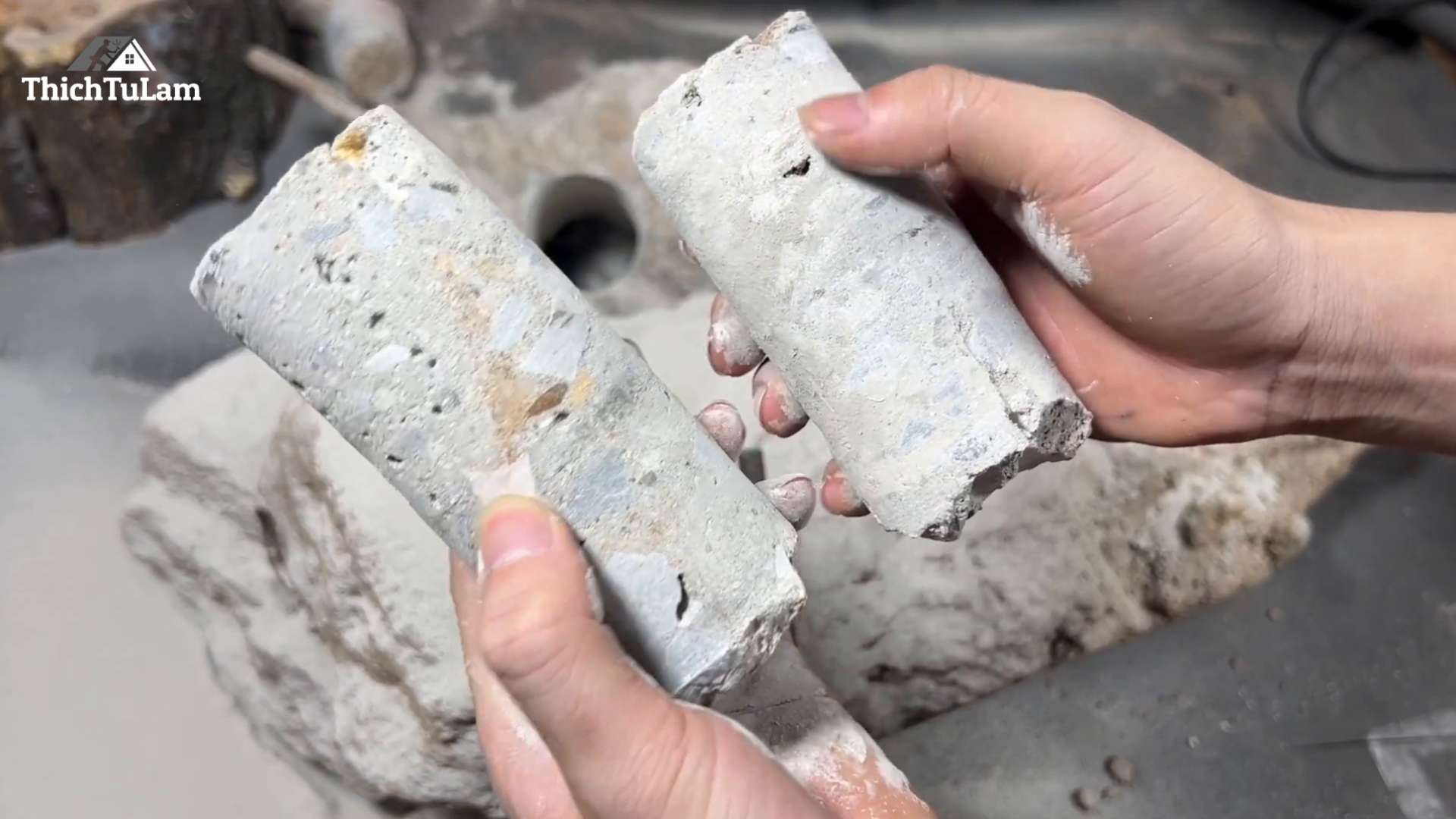 Thử nghiệm khoan qua bê tông đặc với mũi khoan Kingblue