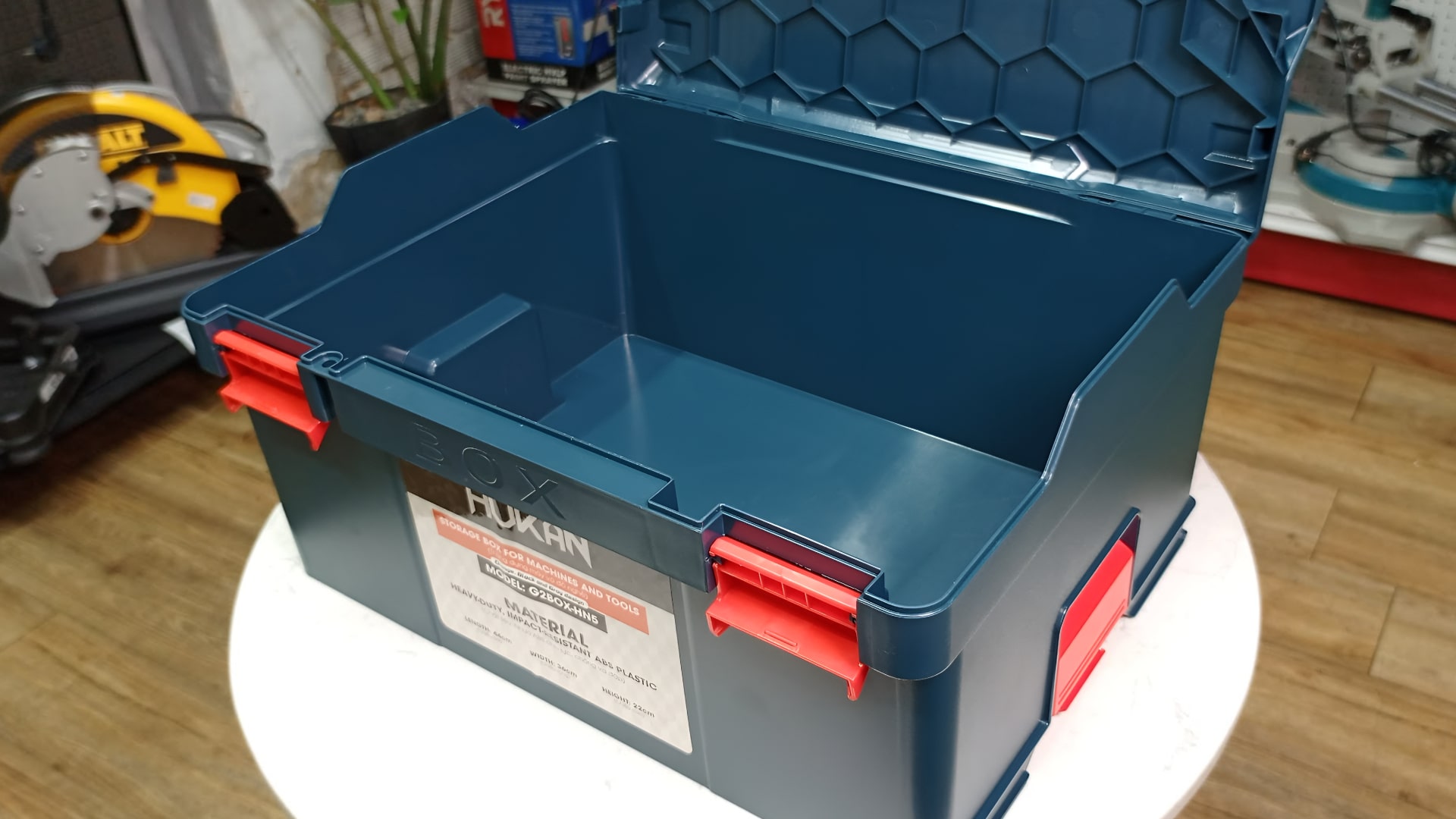 Thùng đồ nghề đựng máy Hukan G2BOX-HN5-XANH