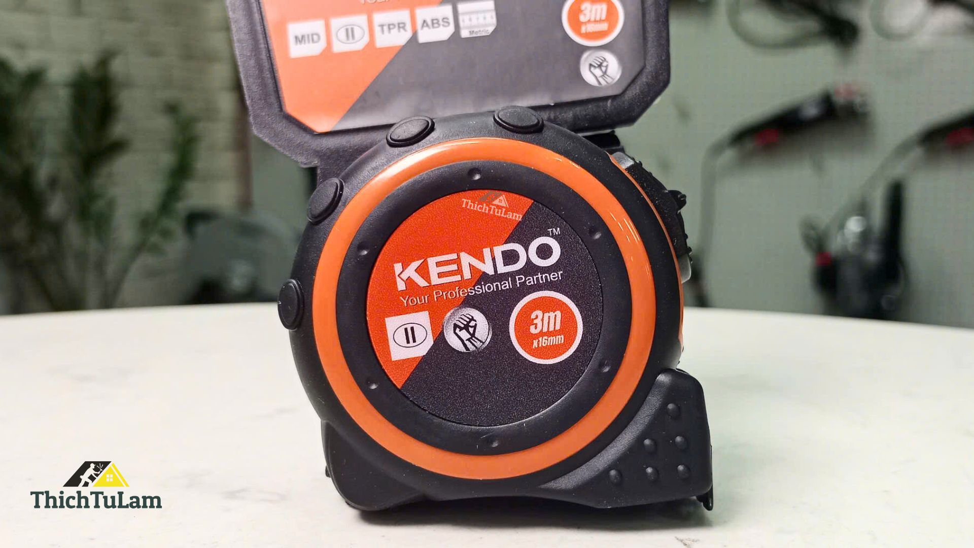 Thước cuộn thép hệ mét 3mx16mm Kendo 35031