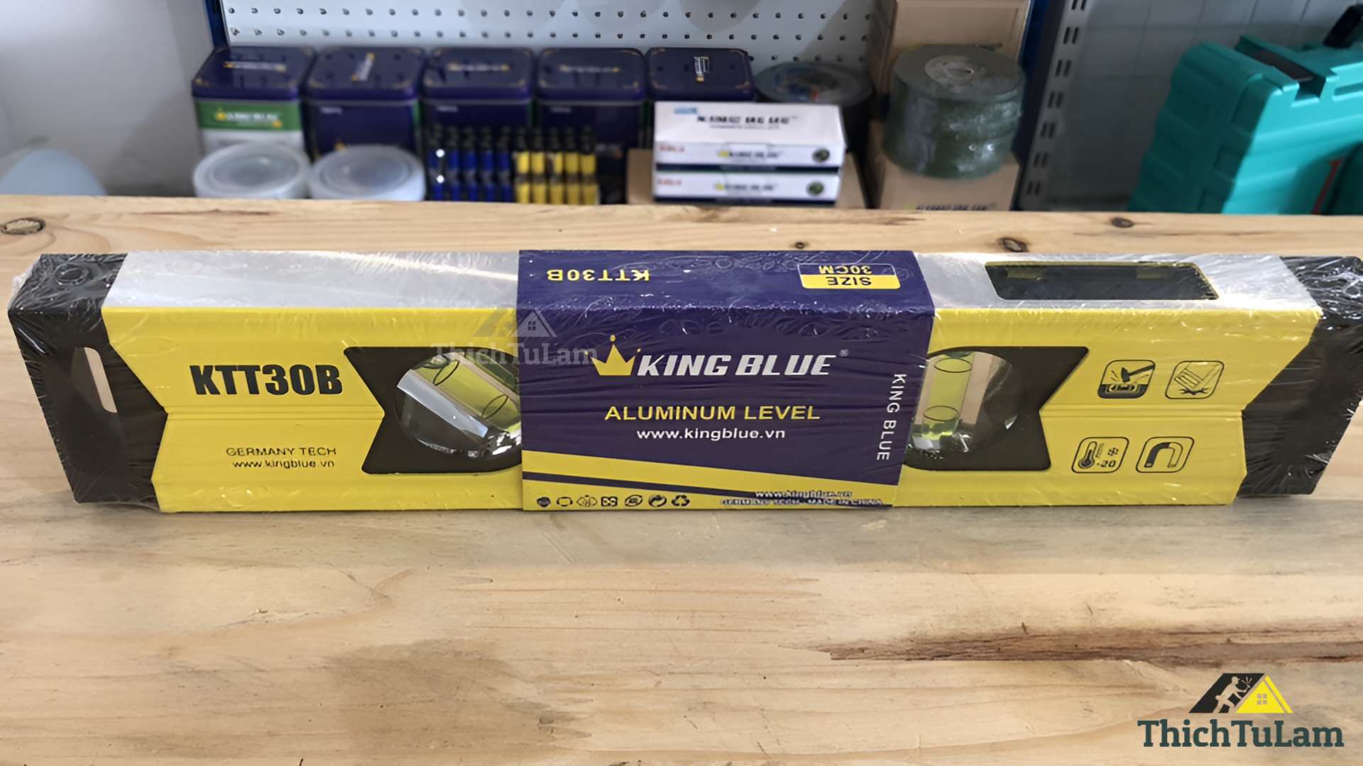 Thước thủy công nghiệp 30cm Kingblue KTT-30B