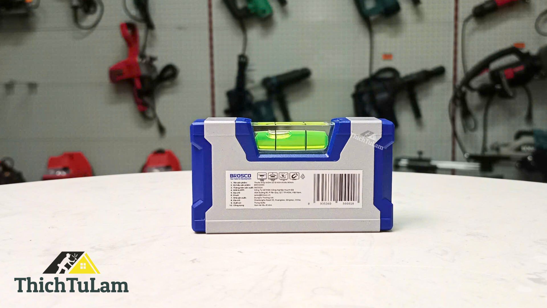 Thước thủy nhôm có từ kích thước 90mm Brosco BR532090