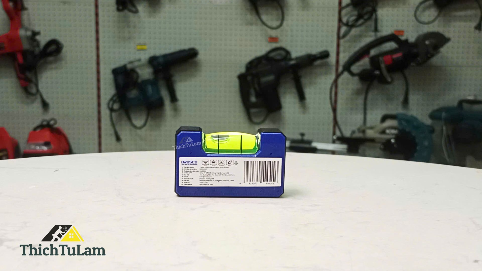 Thước thủy nhựa có từ kích thước 65mm Brosco BR533065