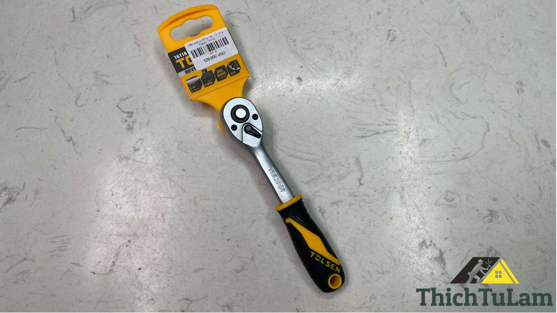 Cần siết tự động 1/4, 72 răng Tolsen 16118