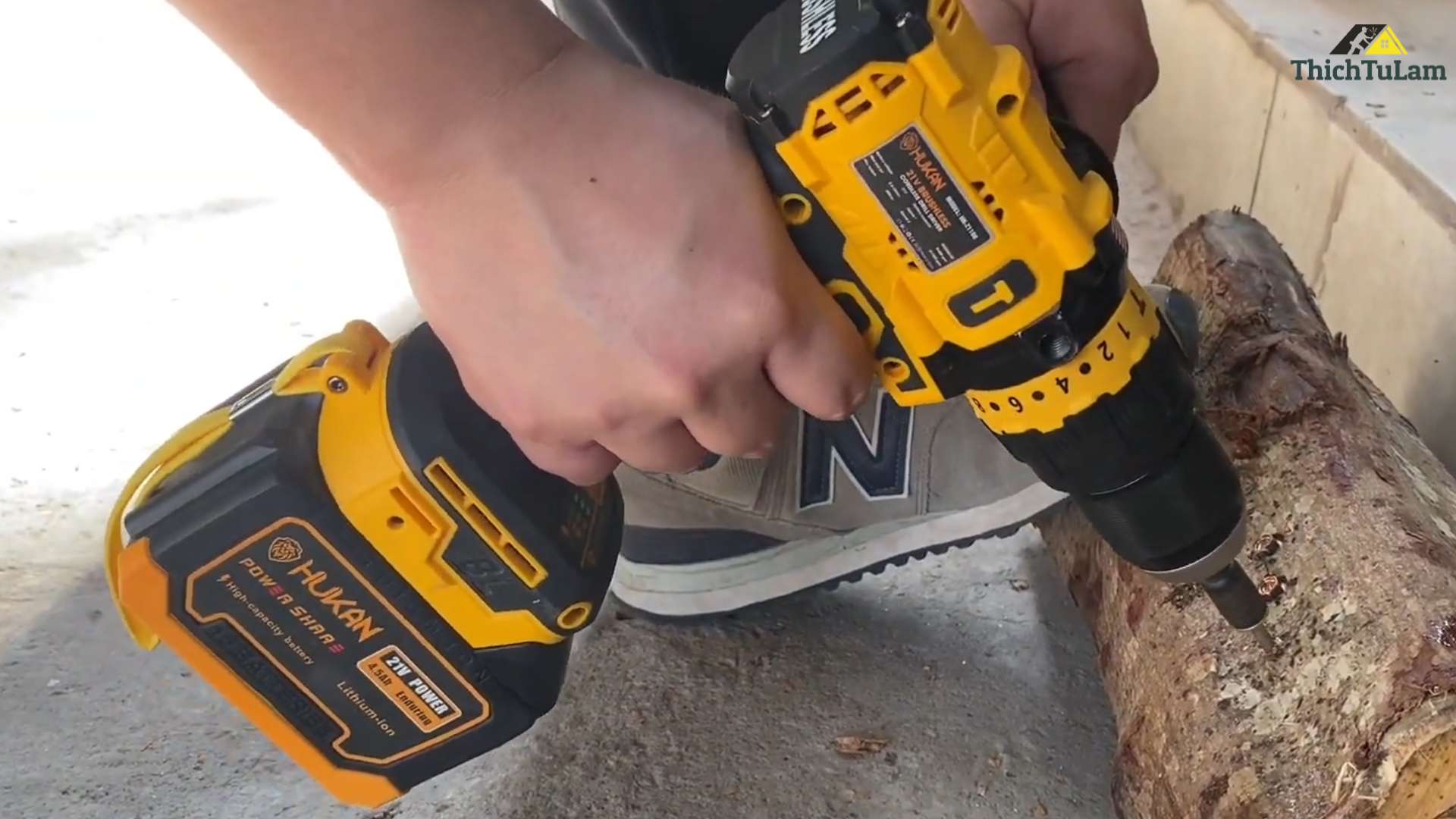 Trải Nghiệm Thực Tế Máy khoan pin Hukan HK-Z1100