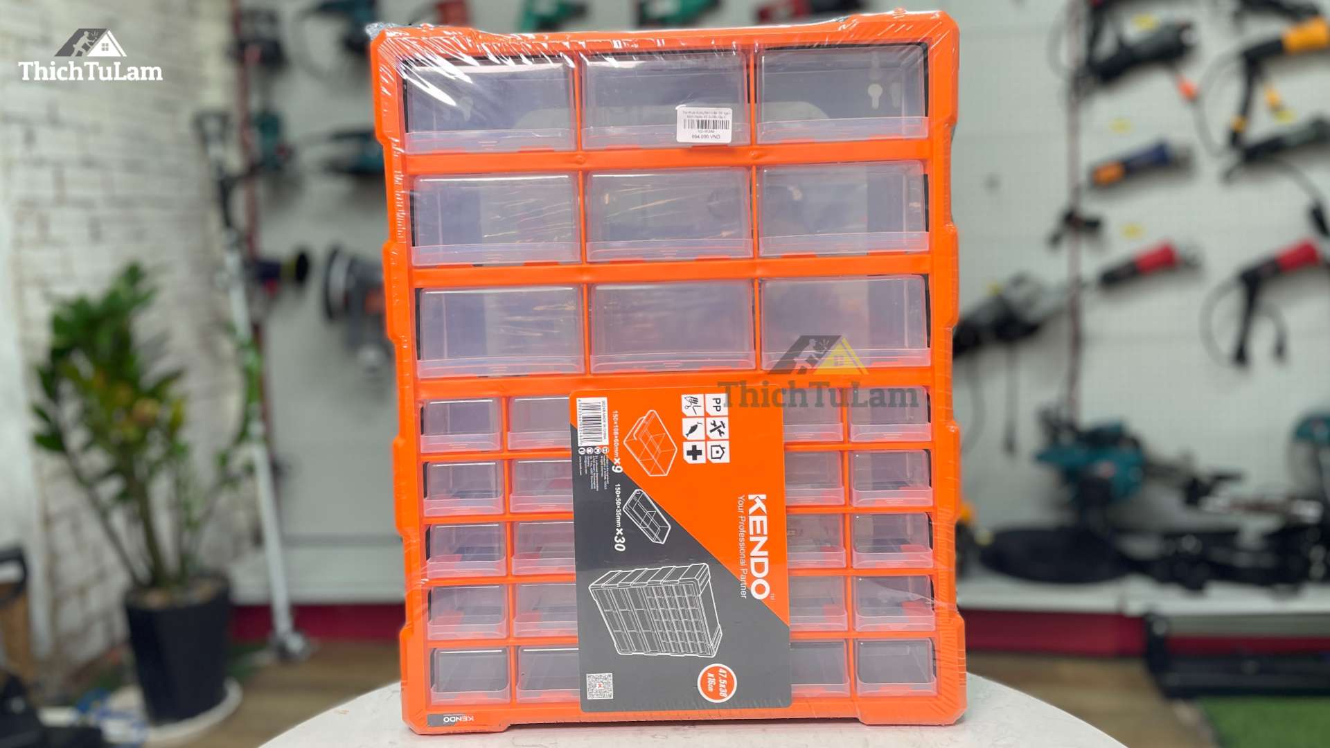 Tủ nhựa đựng linh kiện 39 ngăn 47.5x38x16cm Kendo 90248