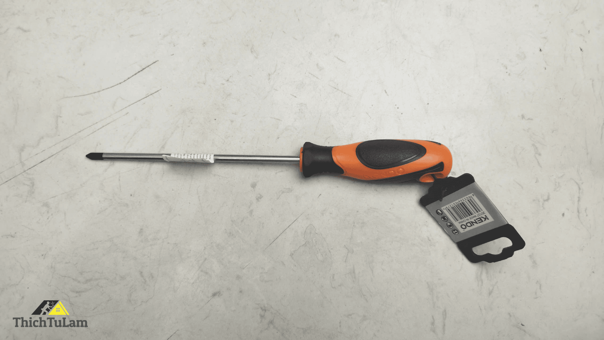 Tua vít bake bằng thép Cr-V tay cầm bọc cao su PH1x150mm Kendo 20127