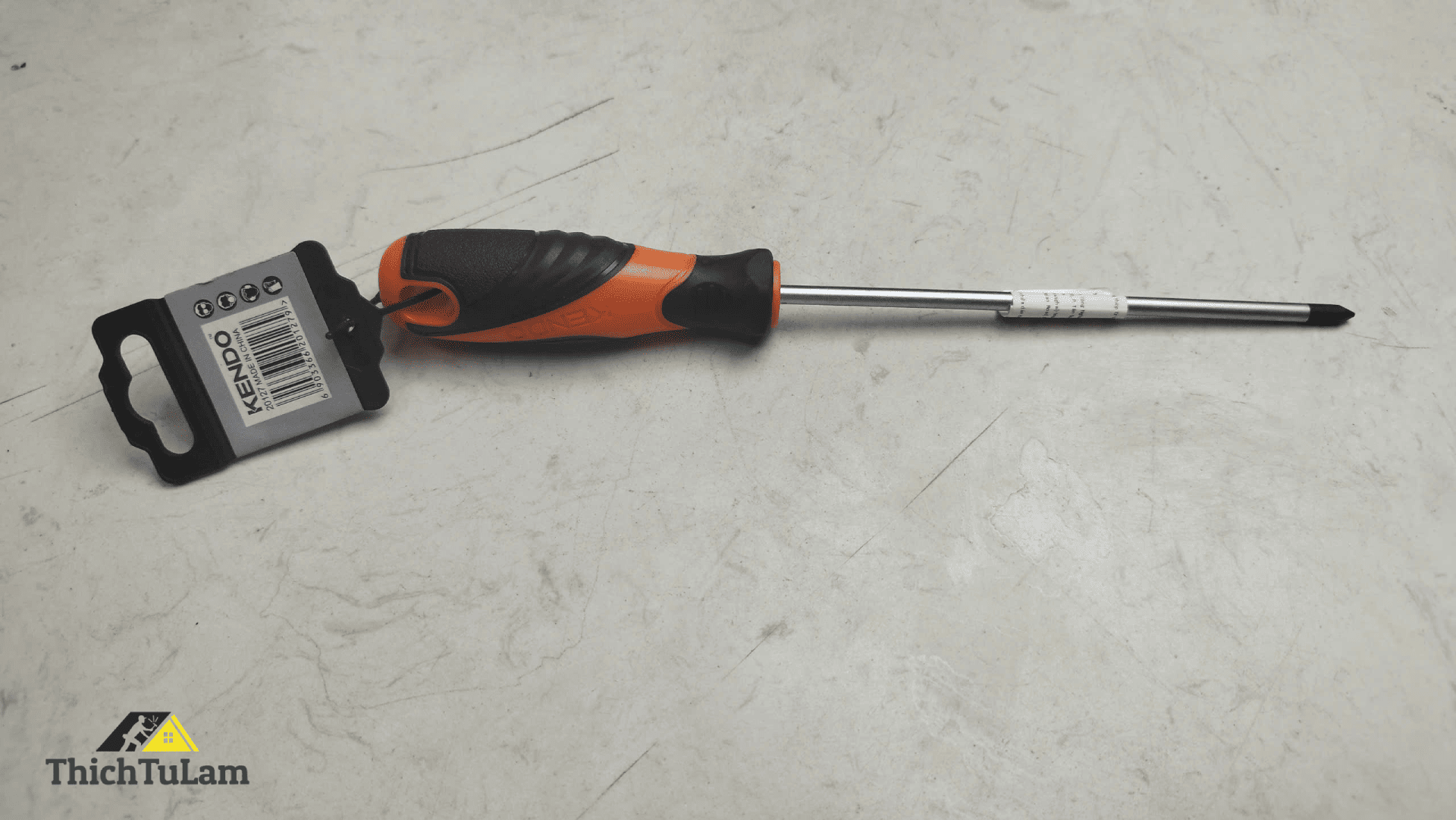 Tua vít bake bằng thép Cr-V tay cầm bọc cao su PH1x150mm Kendo 20127