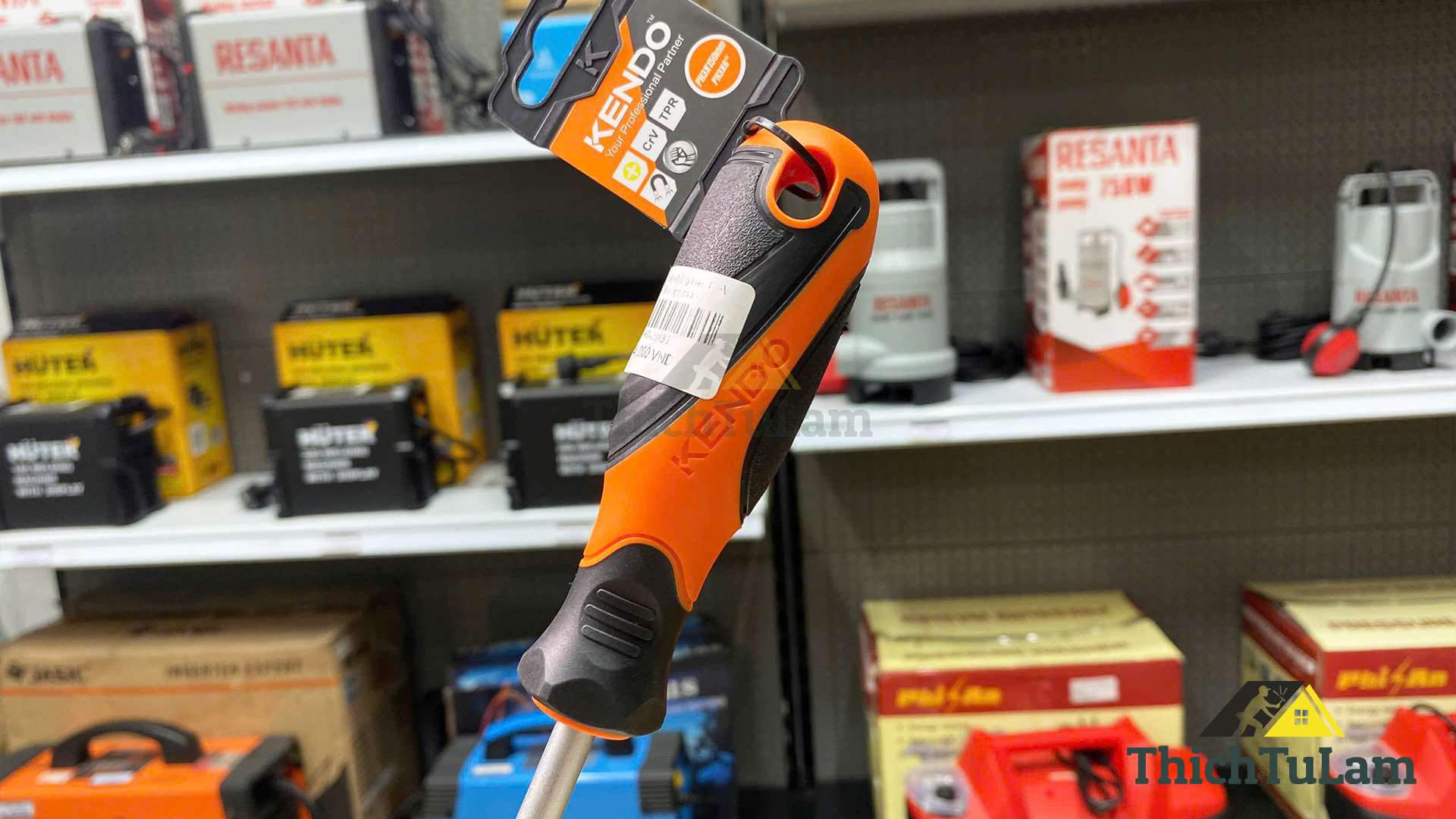 Tua vít bake bằng thép Cr-V tay cầm bọc cao su PH3x150mm Kendo 20136