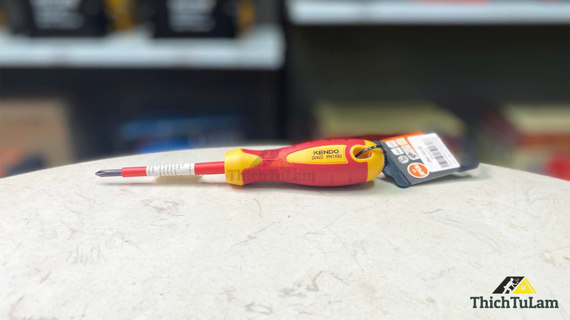 Tua vít bake cách điện 1000V VDE PH1x80mm Kendo 20422