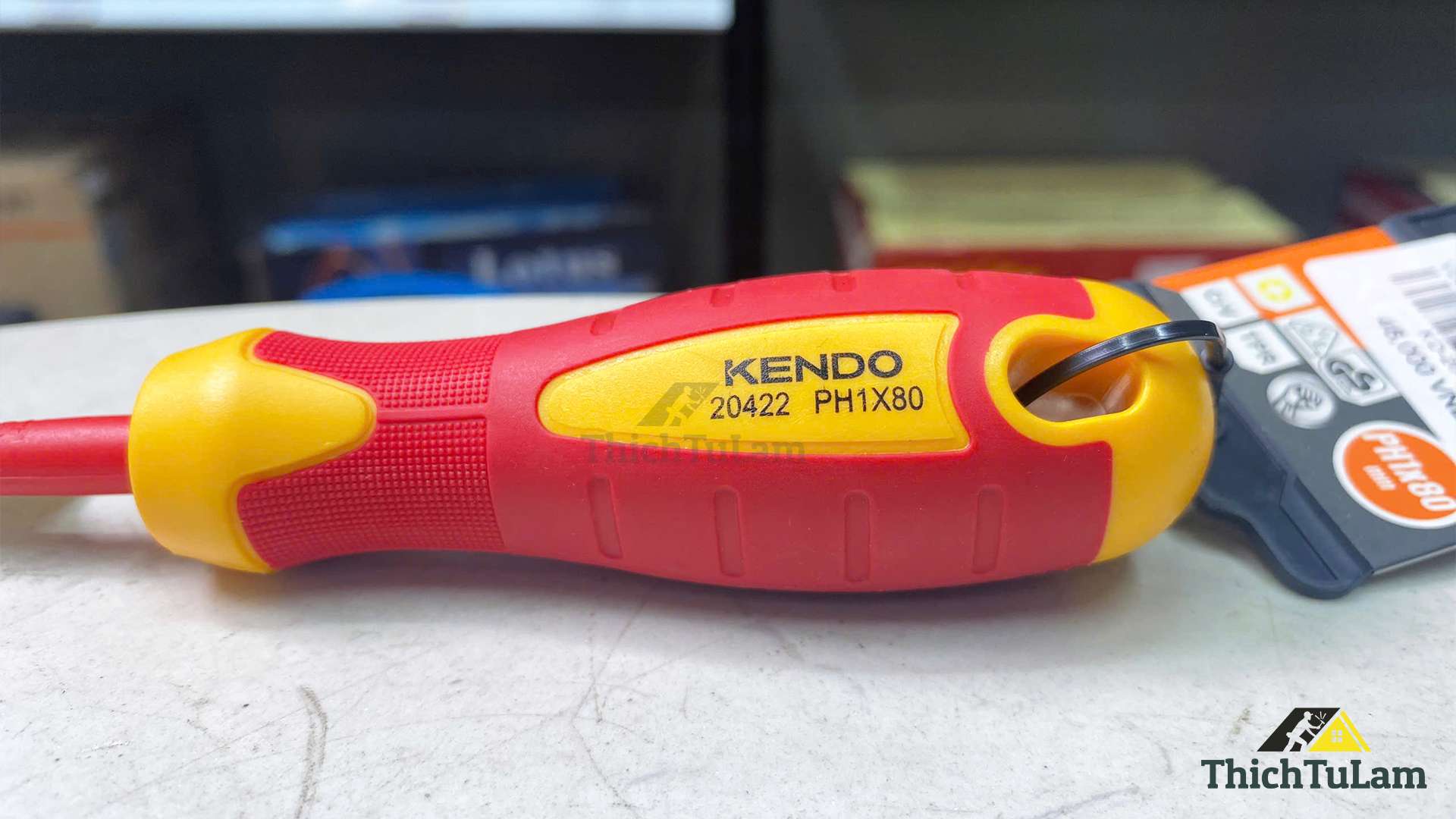 Tua vít bake cách điện 1000V VDE PH1x80mm Kendo 20422