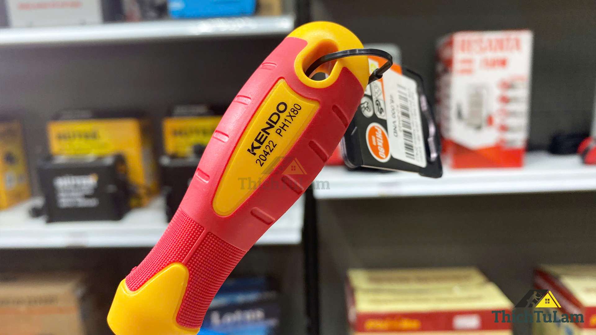 Tua vít bake cách điện 1000V VDE PH1x80mm Kendo 20422