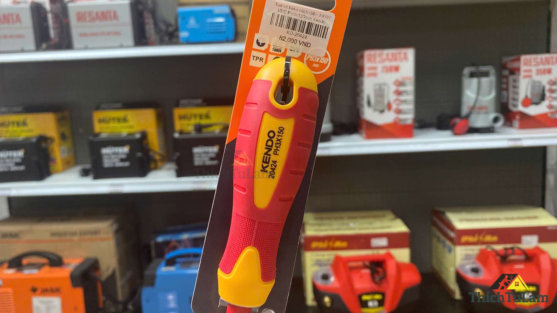 Tua vít bake cách điện 1000V VDE PH3x150mm Kendo 20424