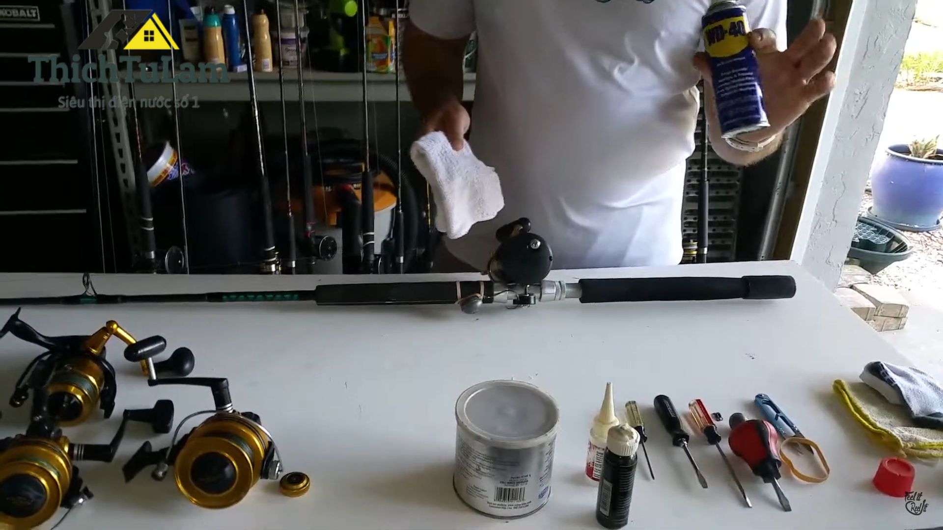 Vật dụng cần cho việc bảo dưỡng máy câu