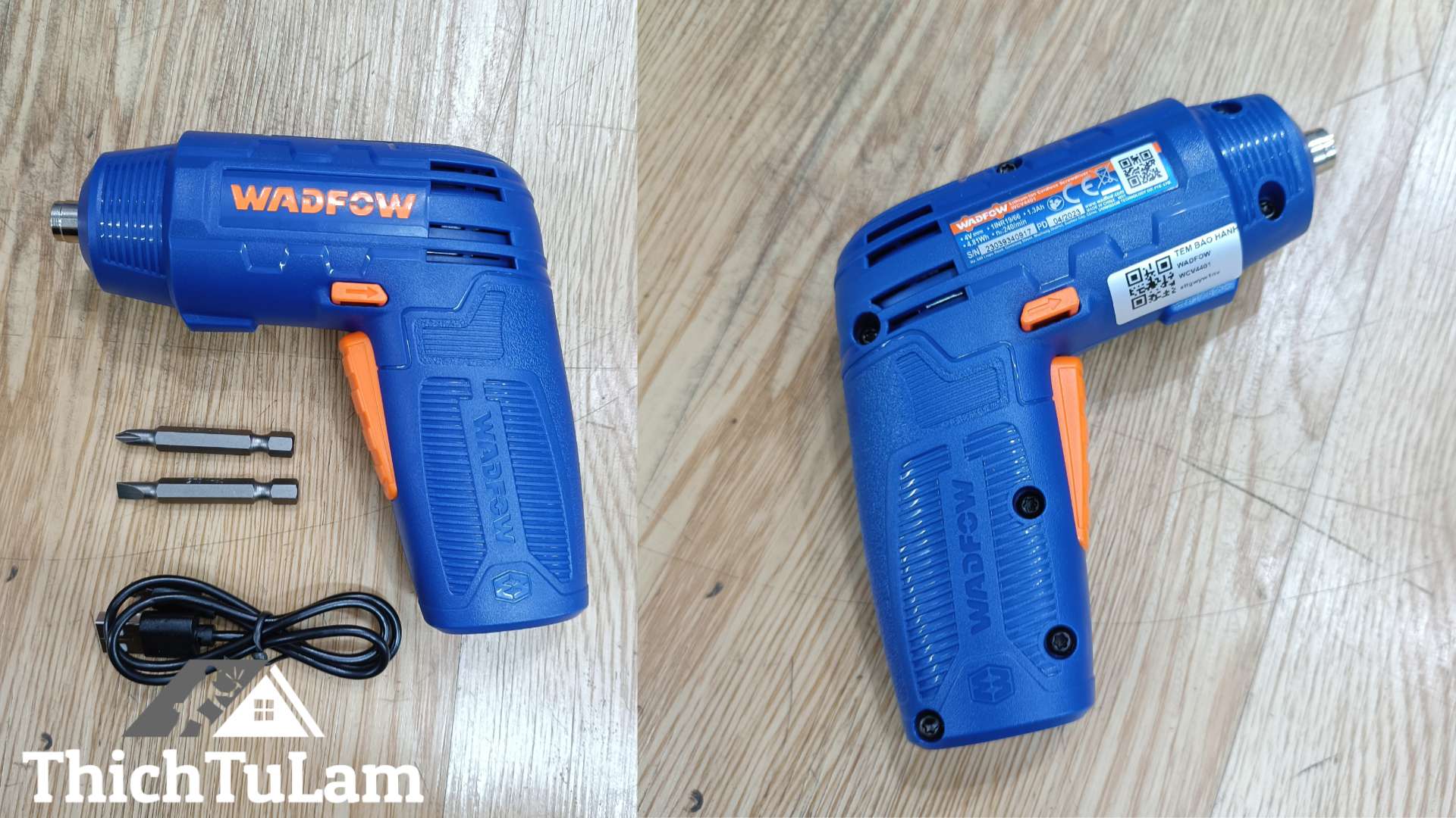 Máy bắn vít dùng pin Lithium-ion 4V Wadfow WCV4401