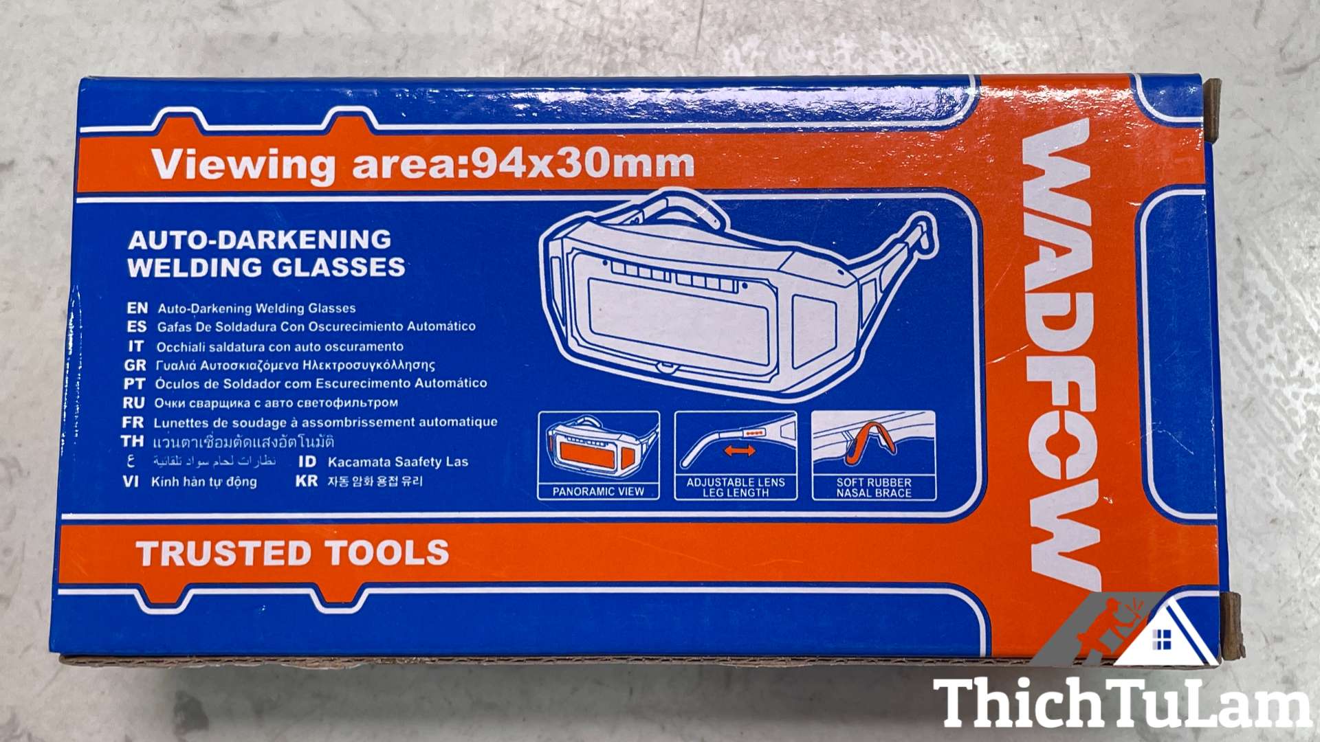 Kính hàn 94x30mm Wadfow WWA1501