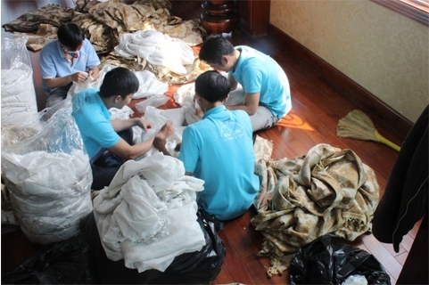 dịch vụ giặt rèm cửa giá rẻ tại quận hà đông hà nội