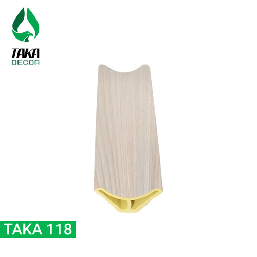 Nẹp góc âm pvc vân gỗ sồi mã Taka 118