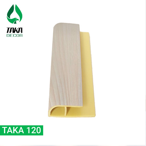 Nẹp kết thúc pvc vân gỗ sồi mã Taka 120