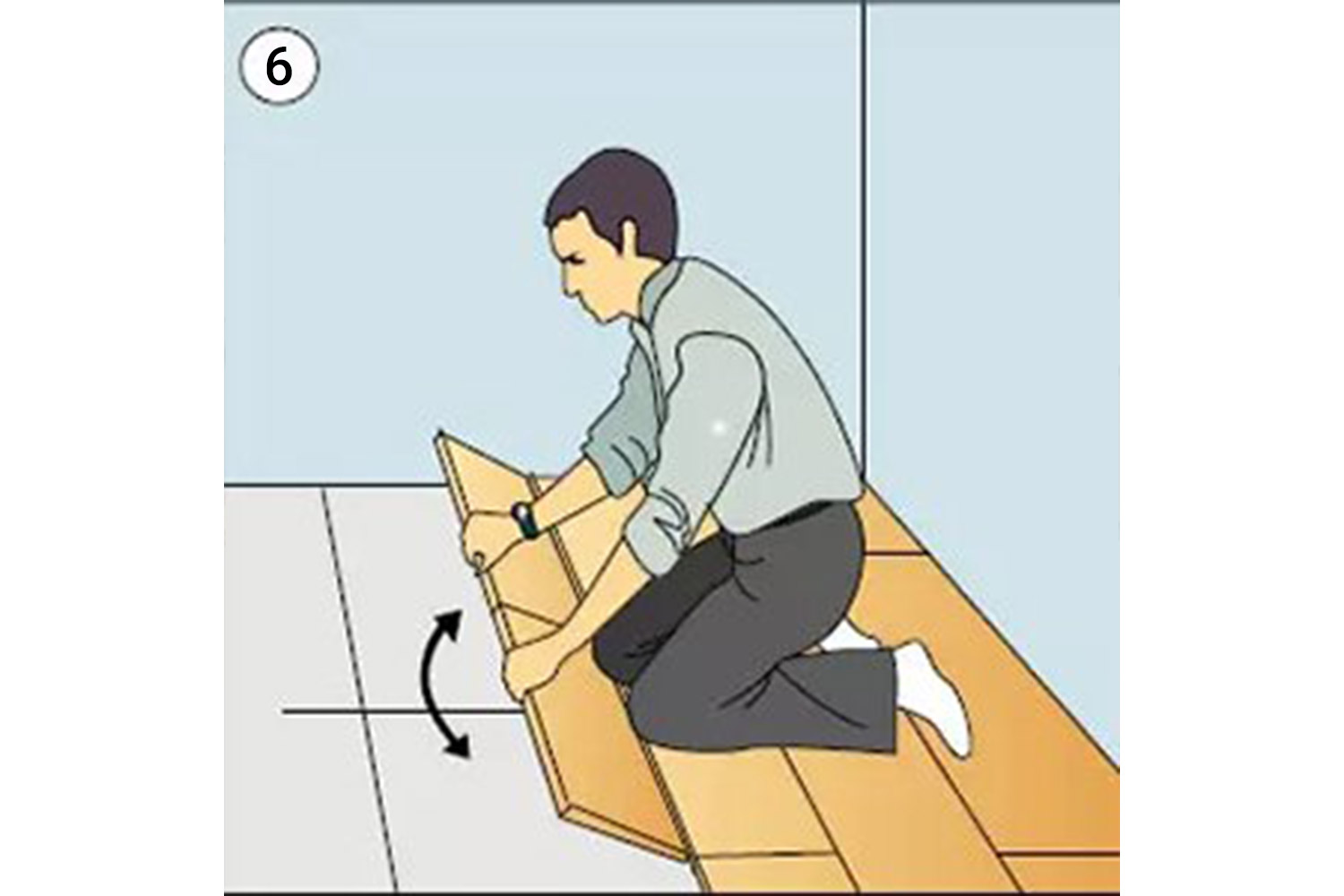 Bước 6: hướng dẫn lắp đặt sàn nhựa spc hèm khóa | hướng dẫn lắp đặt sàn nhựa giả gỗ