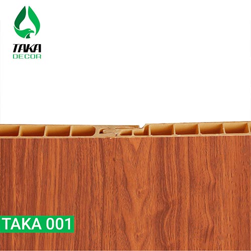 Tấm nhựa ốp tường pvc giả vân gỗ mã Taka 001