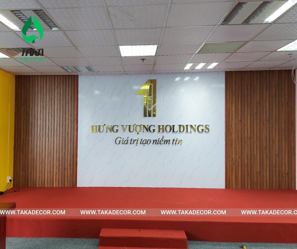 Công trình sử dụng tấm nhựa ốp tường pvc giả vân đá mã Taka 022