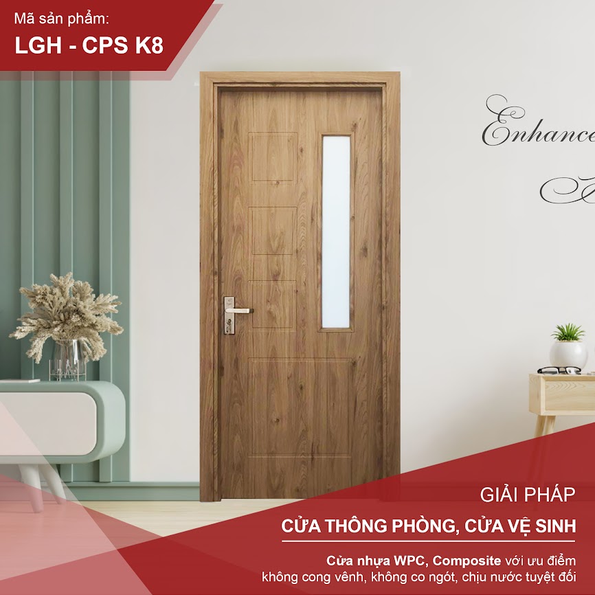 Cửa Composite - Mở Quay 1 Cánh