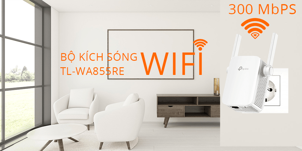 Bộ kích sóng WIFI TPlink TL-WA855RE tốc độ cao