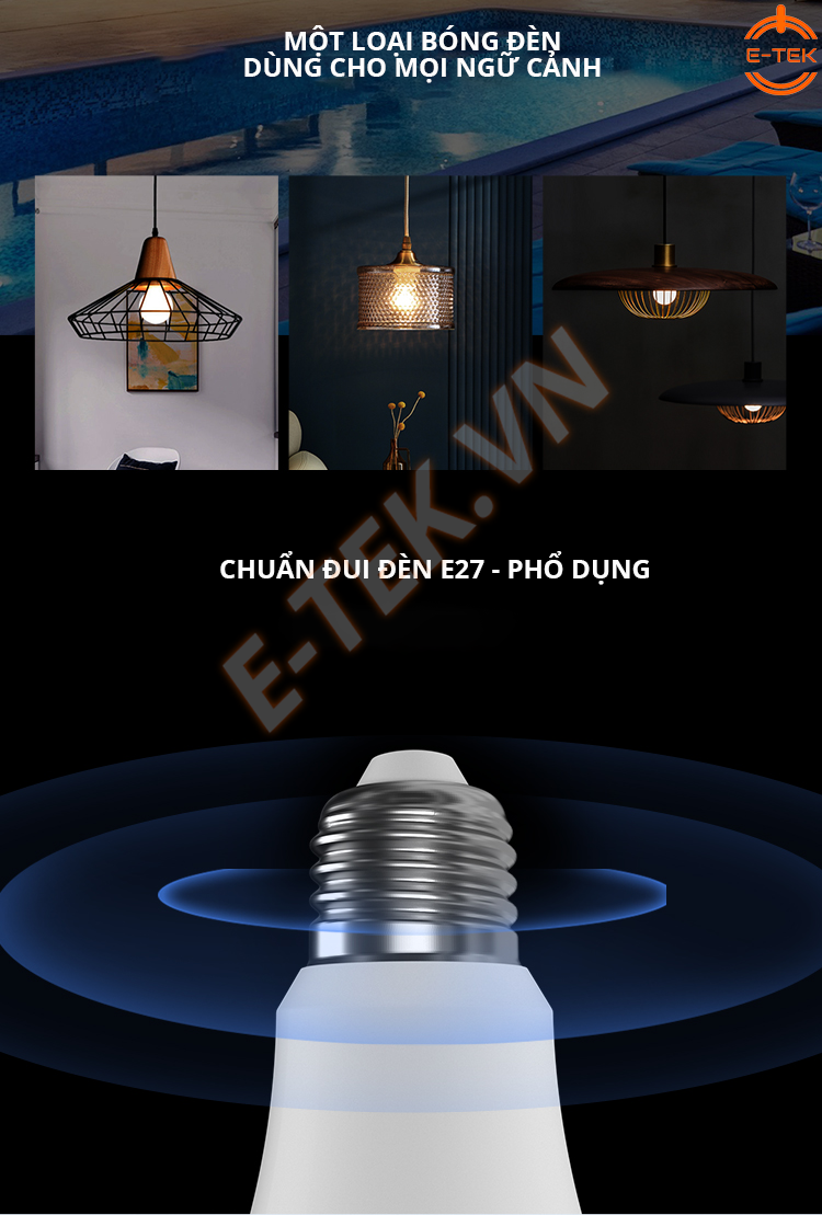 Bóng đèn thông minh SONOFF sử dụng đui đèn E27 phố dụng với đui đen trên thị trường