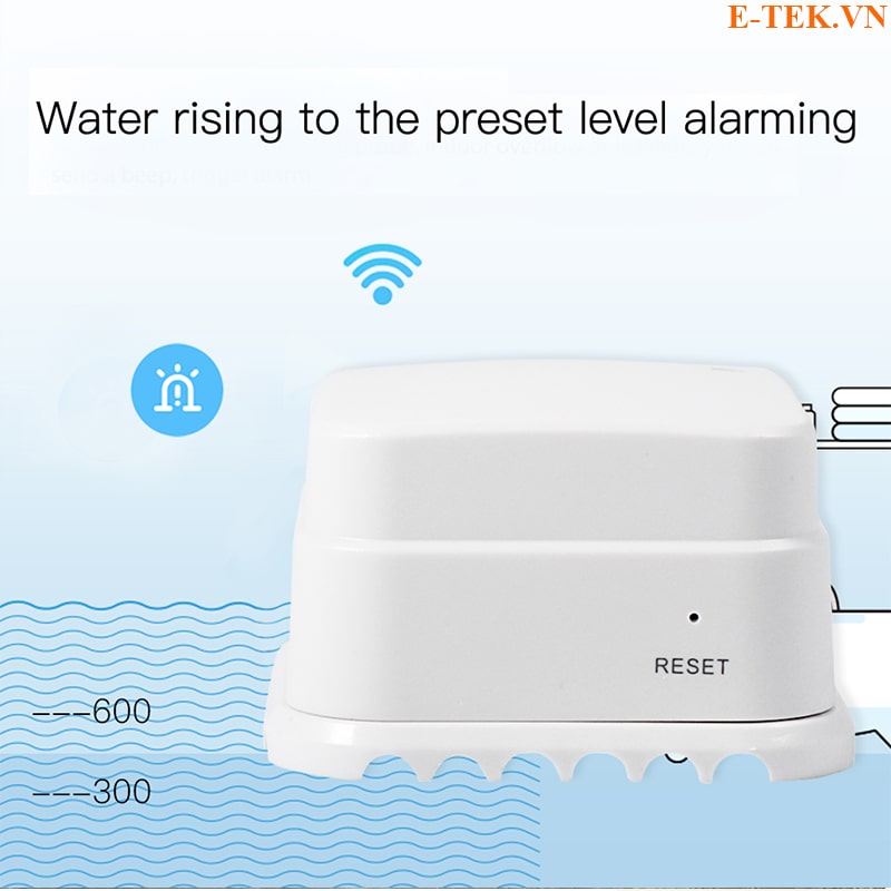 Cảm biến rò rỉ tràn nước TUYA Wifi Moes báo động khi có nước tràn