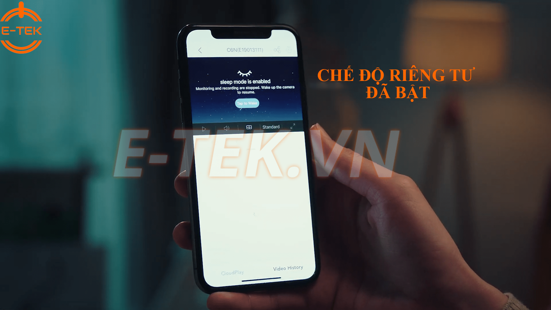 Chế độ riêng tư trên Camera WIFI Ezviz C6N 360 độ