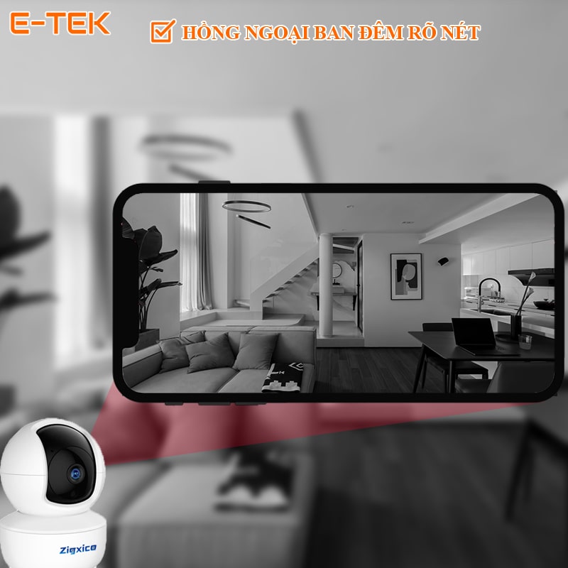 Camera wifi tuya P05DR2 hồng ngoại đêm rõ nét