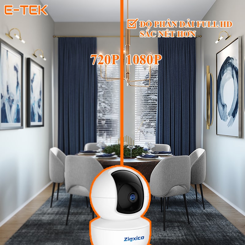 Camera wifi tuya P05DR2 chất lượng hình ảnh FullHD