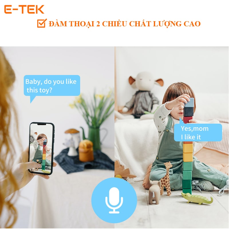 Camera wifi tuya P05DR2 đàm thoại 2 chiều