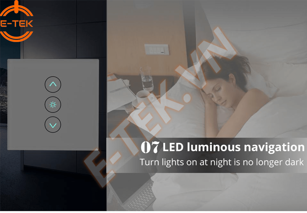 Chiết áp đèn thông minh TUYA tắt đèn chỉ thị mang lại giấc ngủ ngon