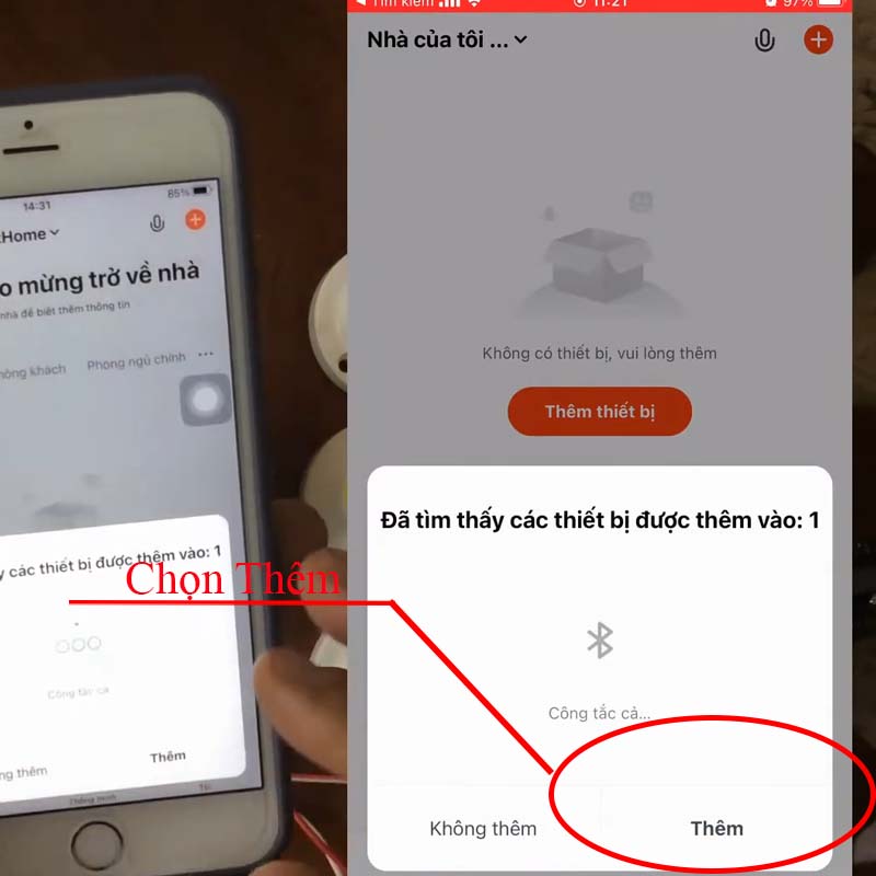Phần mềm tuyasmar tự tìm kiếm thiết bị điện thông minh tuyasmart