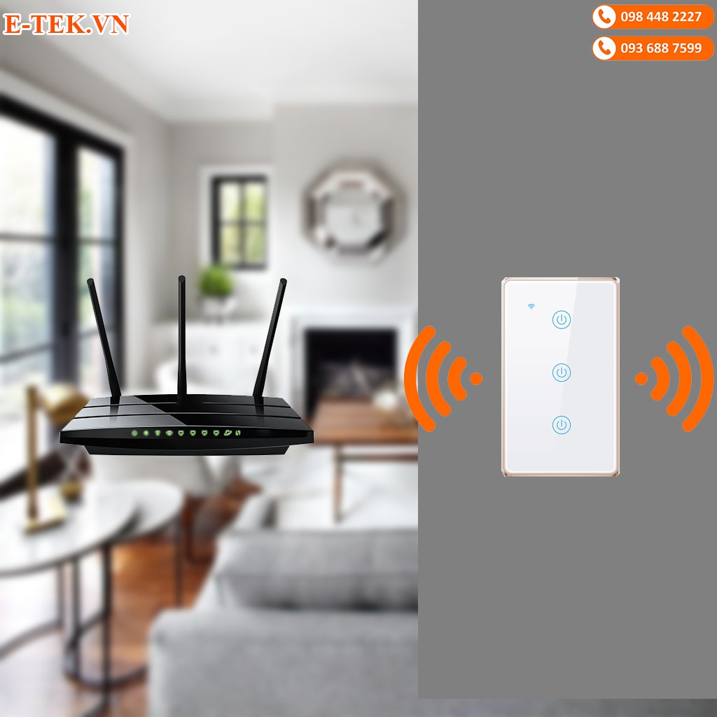 Công tắc cảm ứng kết nối wifi gia đình