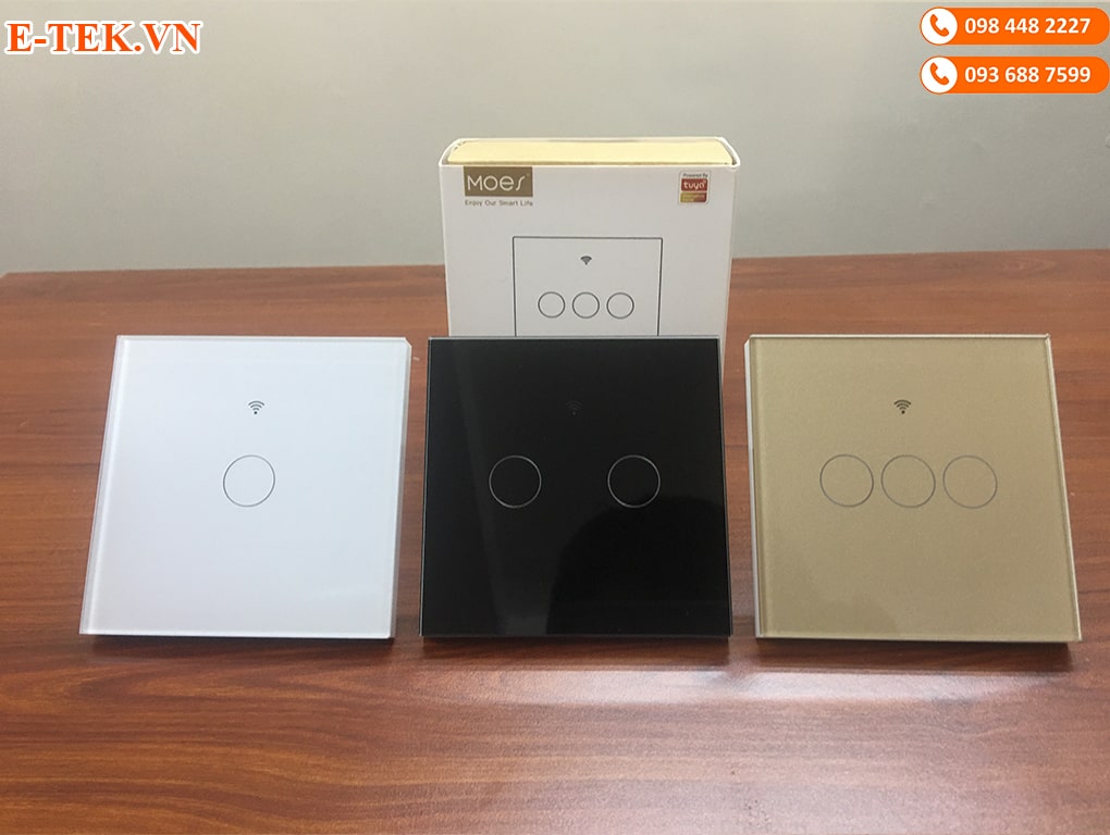 Công tắc cảm ứng wifi mặt vuông