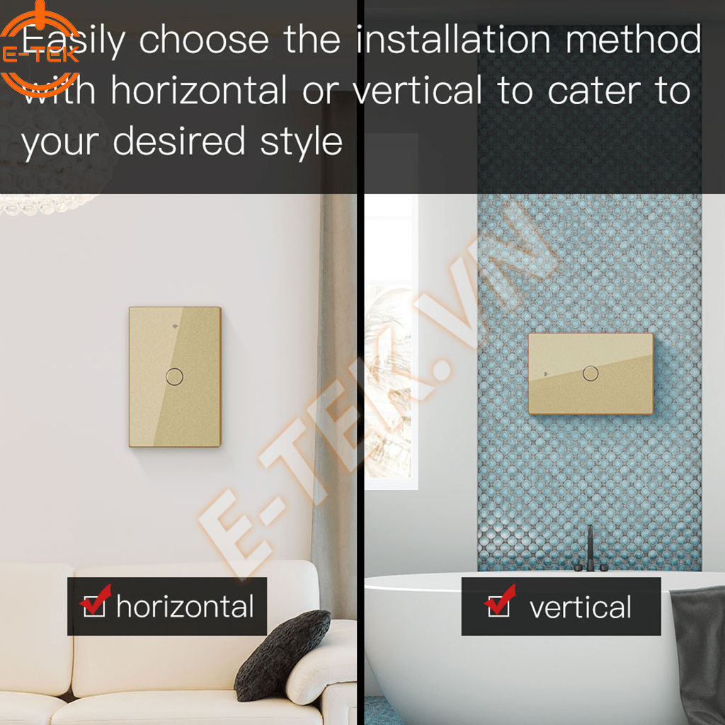 Công tắc thông minh TUYA dễ dàng lắp đặt