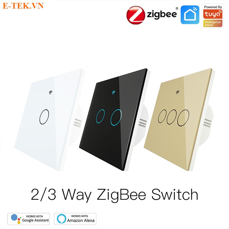 Công tắc Zigbee Tuya Cảm ứng mặt vuông