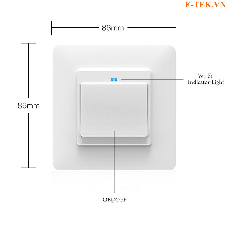 Công tắc cơ thông minh TUYA thông số vật lý