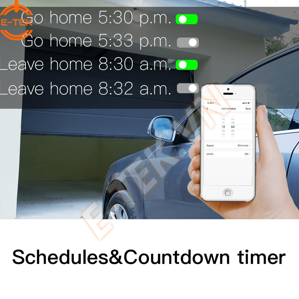 Công tắc cửa cuống thông minh TUYA hẹn giờ đóng mở cửa