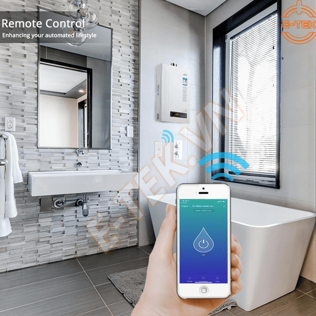 Công tắc bình nóng lạnh thông minh Wifi Tuya điều khiển từ xa