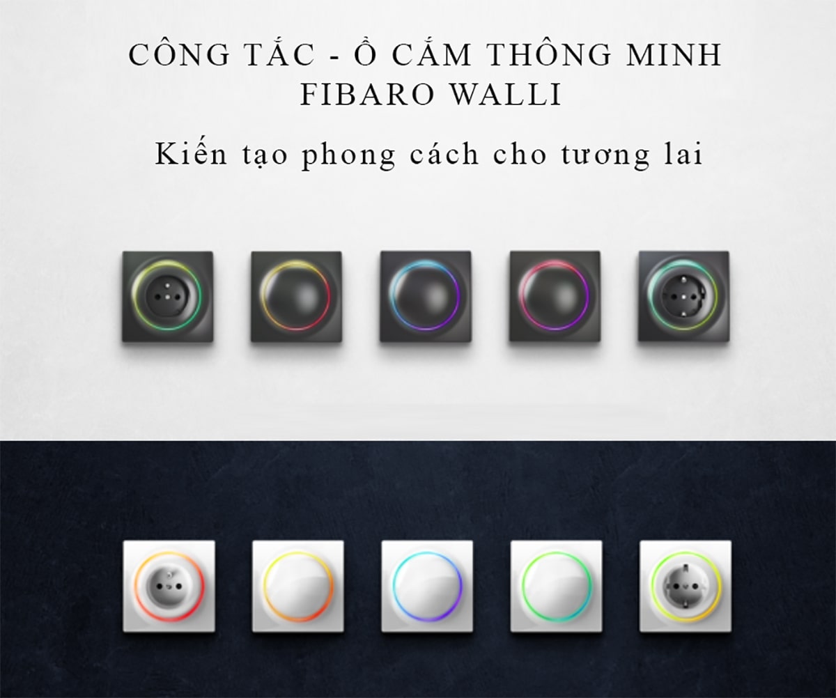 Nhà thông minh Fibaro Châu âu - công tắc thông minh Walli