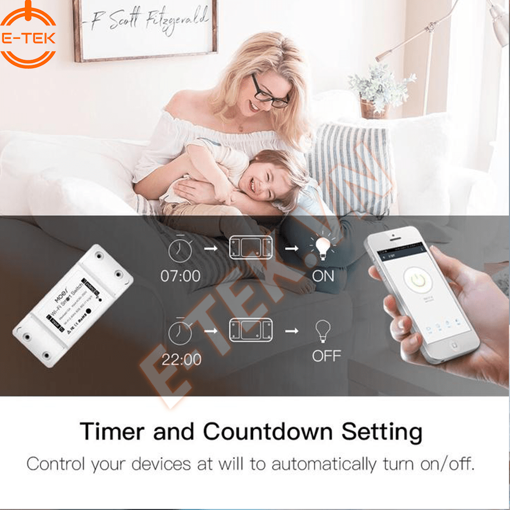 Công tắc thông minh MOSE MS-101 hẹn giờ tắt bật thiết bị