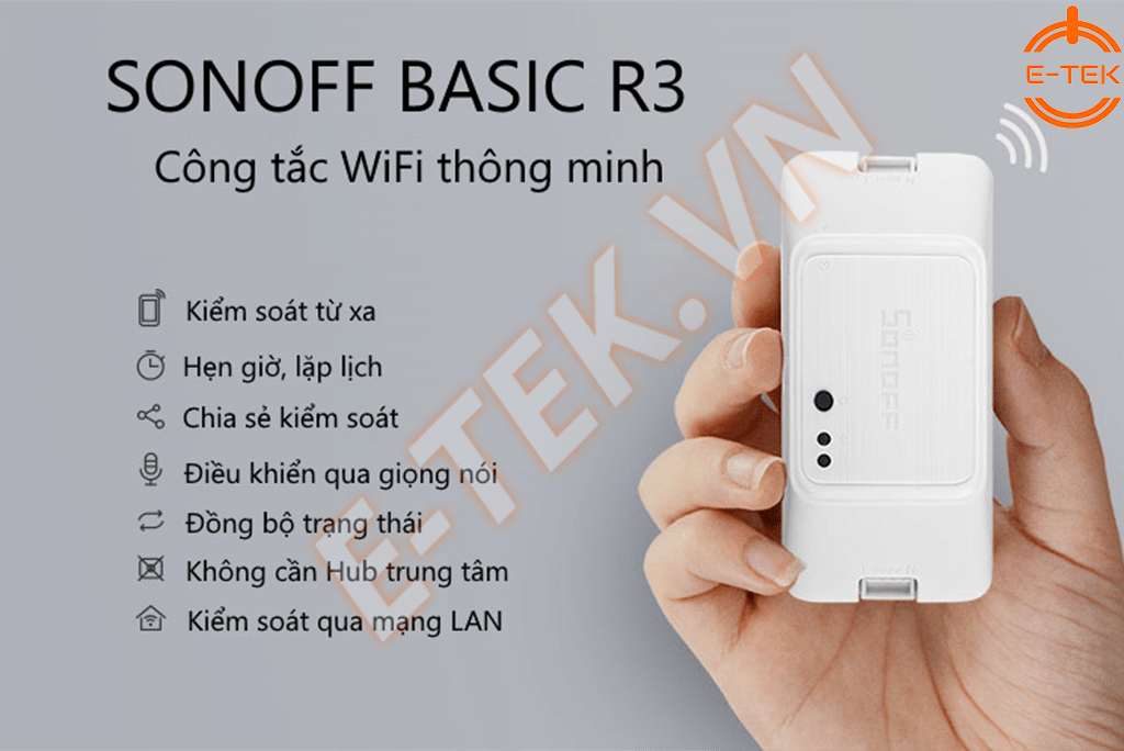 Công tắc thông minh SONOFF basic R3 tính năng chính