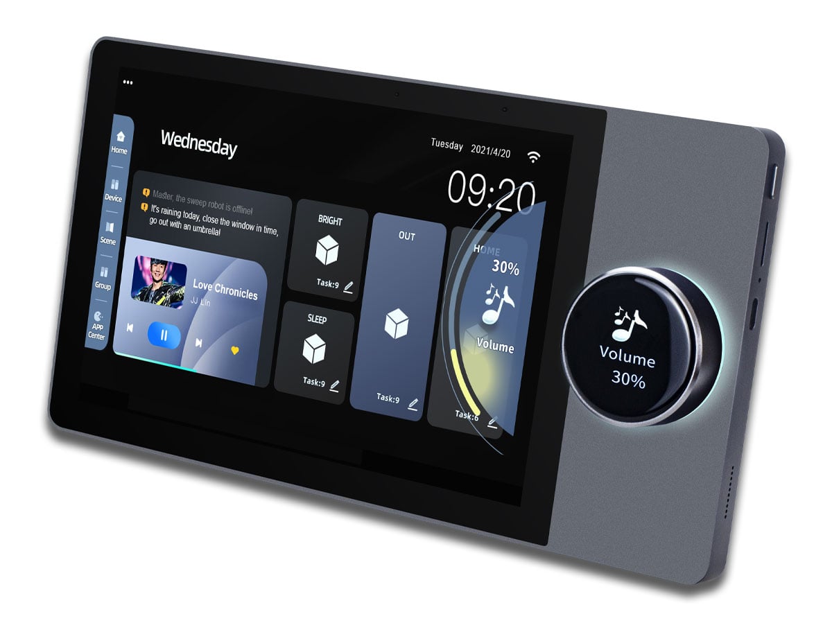 Màn hình treo tường amply Tuya Zigbee hub