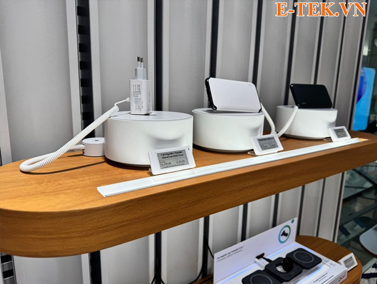 Hệ thống bán lẻ thông minh dùng thẻ điện tử ESL minew