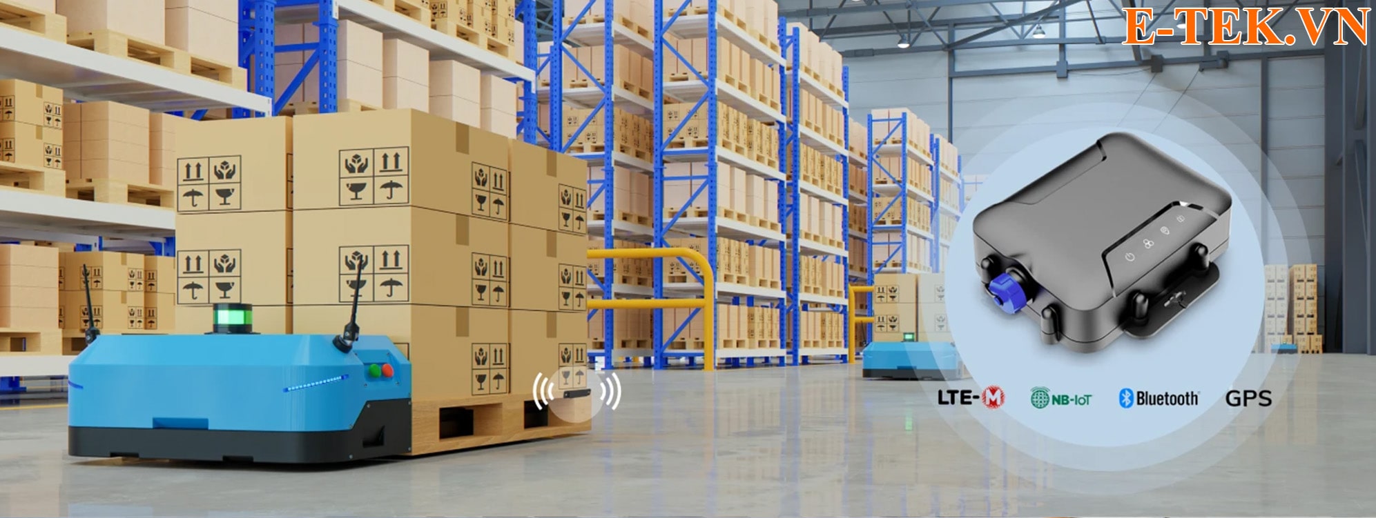 Thiết bị iot giám sát vận tải ngoài kho