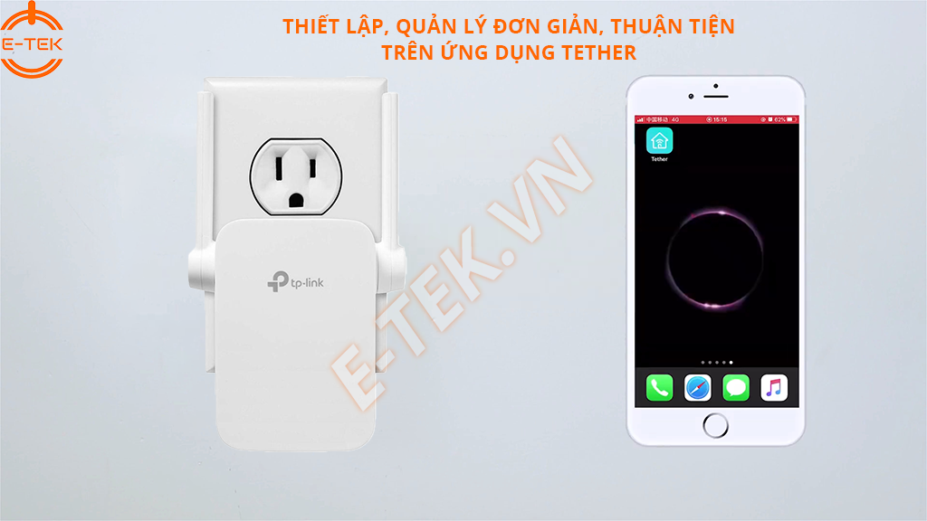 Bộ kích sóng WIFI TPlink TL-WA855RE giao diện thiết lập đơn giản, thuận tiện