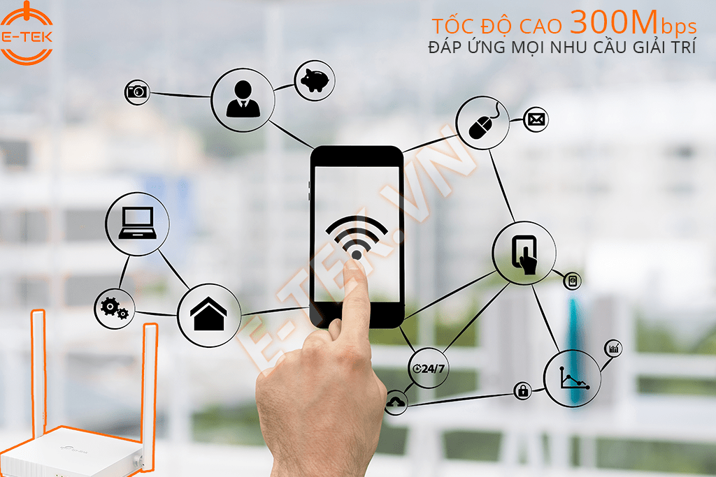 Bộ phát WIFI TPLink giá rẻ TL-WR820N tốc độ kết nối cao 300M.